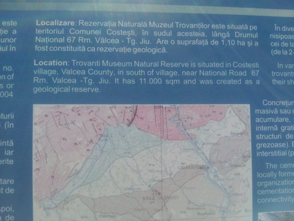 Rezervatia naturala muzeul Trovantilor Costesti poza